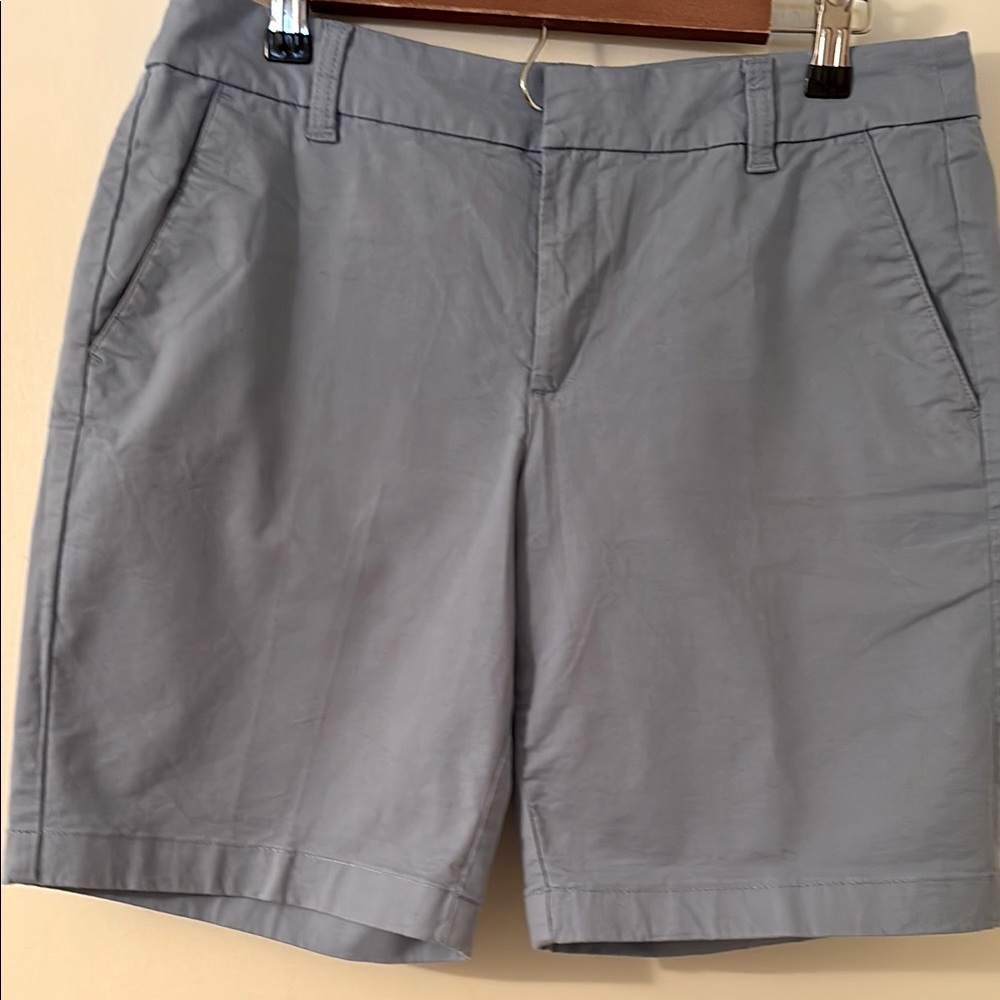 J Crew Blue Chino Shorts Size 8